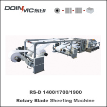 Máquina de cortador de papel de hoja web de hoja rotativa única